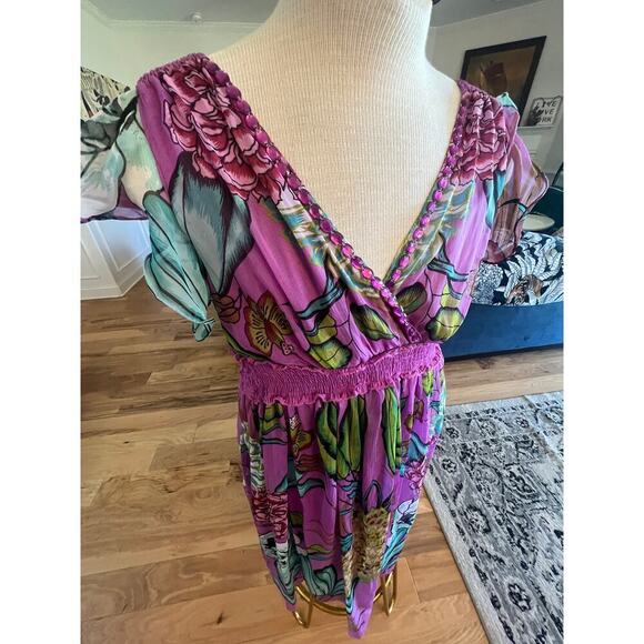 JESSICA TAYLOR GARDEn PARTY FLORAL LINED DRESS WOMENS PLUS SIZE 3X - Picture 3 of 9